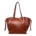 Bolso De Mano De Cuero Color Café