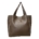 Bolso De Mano De Cuero Color Café