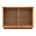 Vitrina De Madera Color Café 134x95x32cm