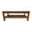 Mesa De Madera Auxiliar Color Café 110x40x67cm