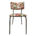Silla De Metal Acojinada Tapizado de Flores 39x79x36cm