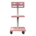 Carrito De Servicio De Metal Color Rosa 41x126x22cm