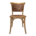 Silla de Madera y Ratan Color Café 44x87x46cm