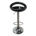 Silla Alta Banco Giratorio De Metal Color Negro 46x92x43cm