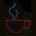 Lámpara De Neón Taza de Café 54x64cm
