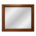 Espejo De Pared Cuadrado Café 55x66cm