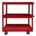 Carrito De Servicio De Metal Color Rojo 71x80x36cm