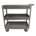 Carrito De Servicio De Metal Plateado 78x81x36cm