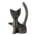 Decoración Figura De Gatito Plateado