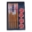 Set de Palillos de Madera con Cuencos de Cerámica de Flor