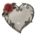 Charola de Cerámica con Diseño de Corazón