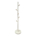 Perchero De Madera de Piso Color Blanco 38X165X38cm