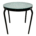 Mesa Auxiliar De Metal Con Cubierta de Vidrio 54x46x54cm