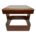 Mesa Auxiliar De Madera con Cubierta de Vidrio 57x44x57cm