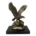 Decoración Figura de Águila de Metal Dorada