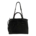Bolso De Mano De Cuero Color Negro