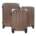 Set de Maletas Con Rueditas Color Bronce 50x75x30 - 43x65x26 y 37x56x23