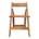 Silla De Madera Color Café Claro 45x78x49cm
