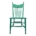 Silla De Madera Verde 47x104x51cm