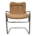 Silla De Metal Diseño Cantilever Color Café 55x86x86cm