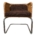 Silla De Metal Acojinada Voladiza Cantilever 56x63x63cm