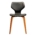 Silla De Madera Estilo Moderno Color Negro 56x86x47cm