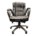 Silla De Oficina Acojinada De Piel Color Negro 63X97X83cm