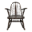 Silla Mecedora De Madera Café Oscuro 65x89x85cm